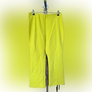 ANN MASHBURN women’s elastic waist Bright Yellow pants